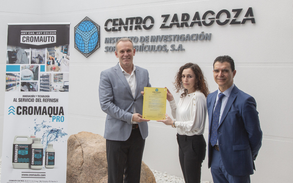 CROMAUTO obtiene la certificación de Centro Zaragoza para su sistema de acabado bicapa para el repintado del automóvil